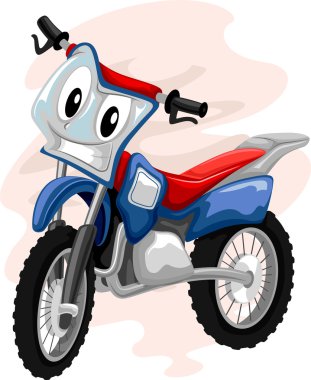 Motokros Bisiklete yaramazca sırıtarak