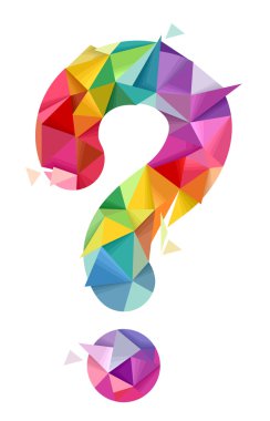 Soru işareti geometrik tasarım