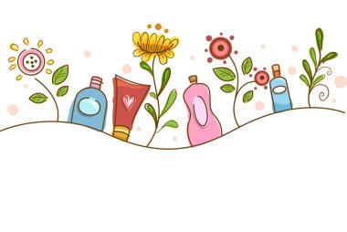 Organik Kozmetik ürünleri tasarım