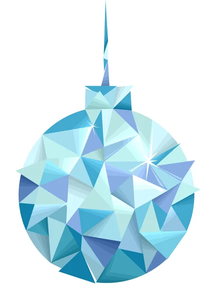 Kerstmis bal geometrisch ontwerp — Stockfoto