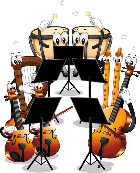 Different Instruments Used in Orchestras — Stock Photo, Image