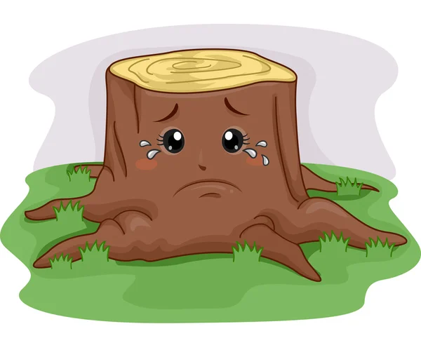 Stump Crying After Being Cut — Stock Photo, Image