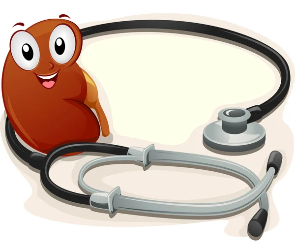 Rene seduto accanto Stethoscope — Foto Stock