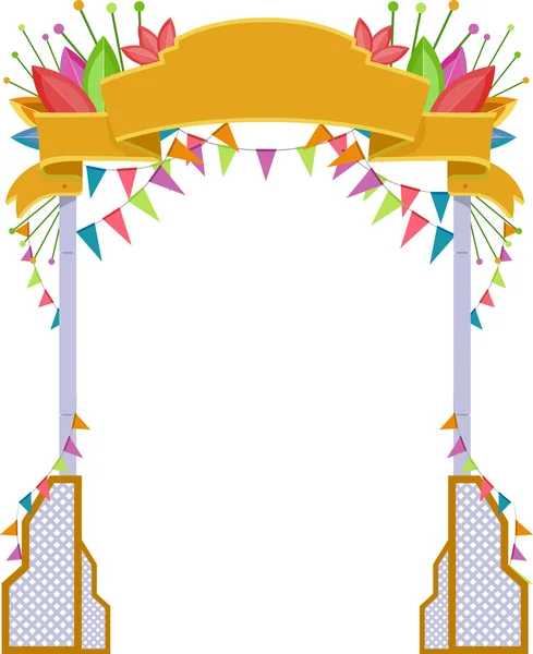 Welcome Arch Festival — Stock Photo, Image