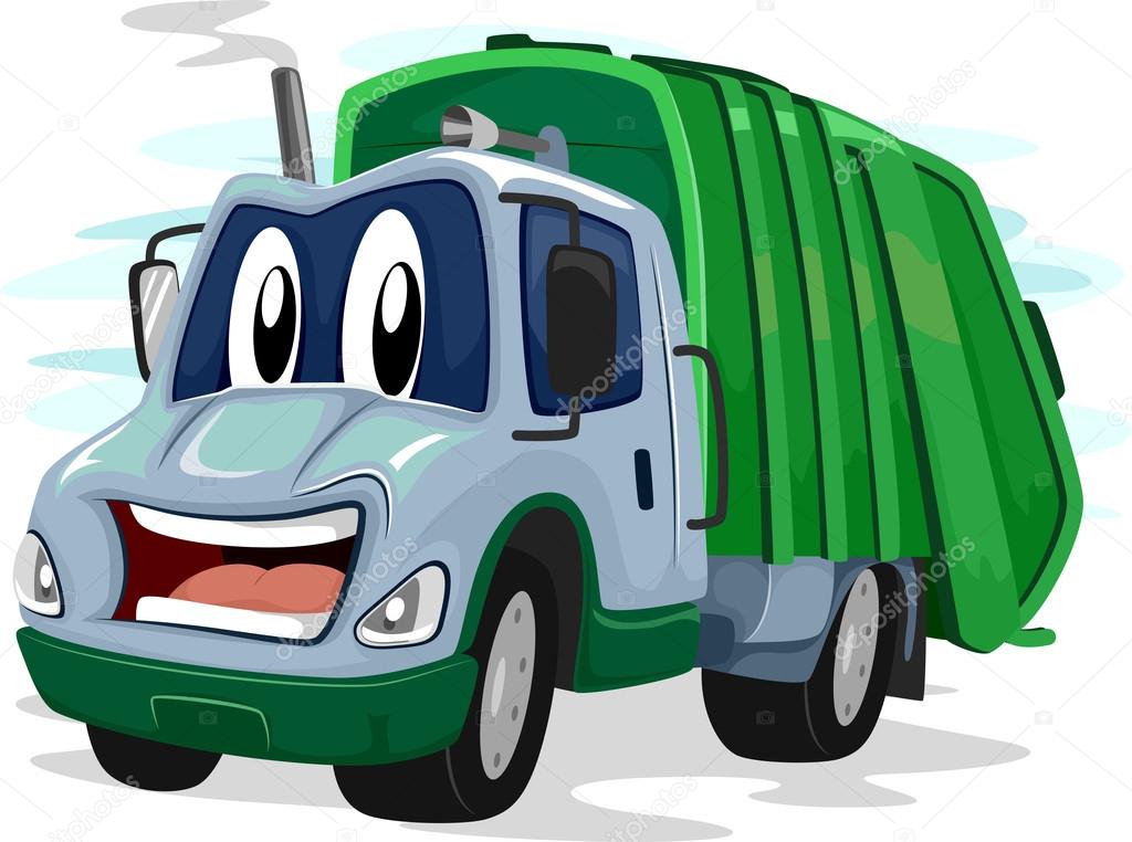 Garbage Truck Flashing an Awkward Smile