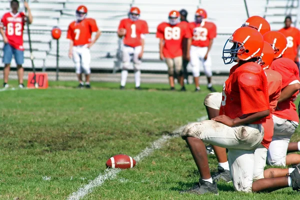 High School linea di calcio — Foto Stock