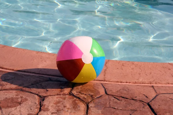 Beach Ball by the Pool — Stock Photo, Image