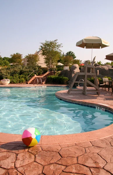 Beach Ball by the Pool — Stock Photo, Image