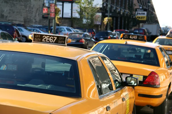 Cabine de taxi garée — Photo