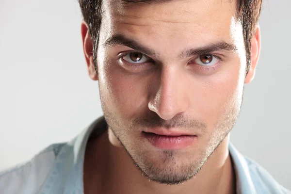 Closeup of a handsome man — Stock Photo, Image