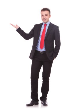  yakışıklı iş adamı sunulması 