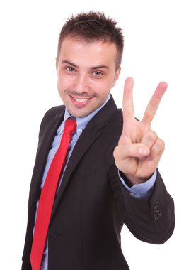 zafer jest gösterilen iş adamı