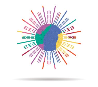 çizilmiş boyalı simge vektör yaz