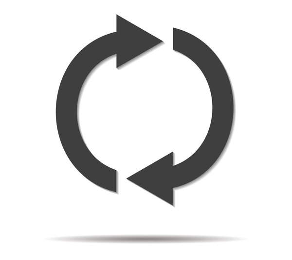 double arrow double shadow icon vector