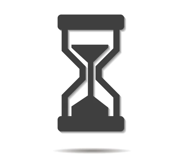 Hourglass double shadow icon vector — Stock Vector