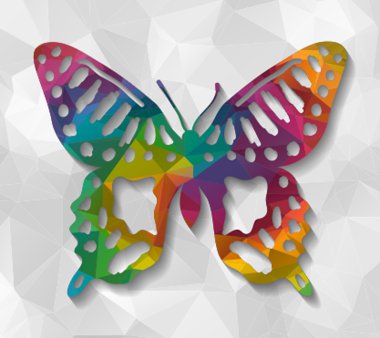 Kelebek güzellik düşük Poli