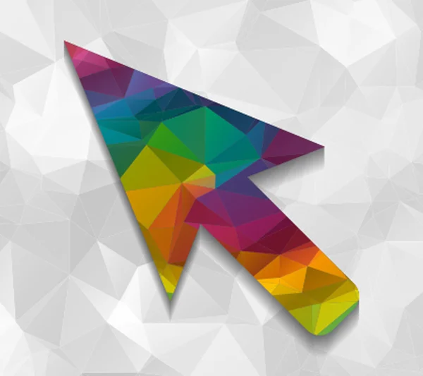 Cursor low poly — Stockvektor