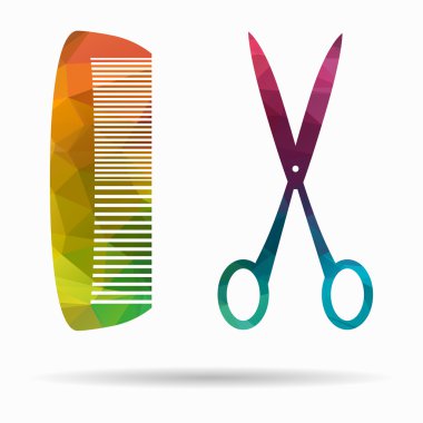 tarak ve makas Poli simgesi