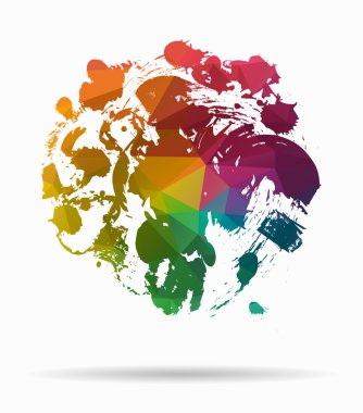 mürekkep soyut Poli simgesi