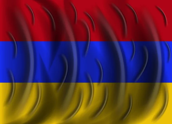 Armenia bandera del viento — Vector de stock