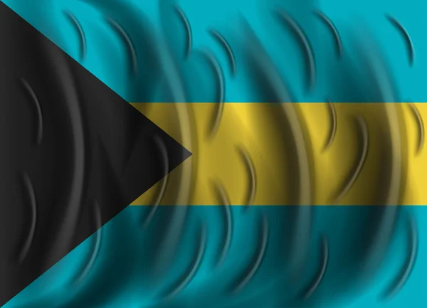 Vlag van Bahama's wind — Stockvector