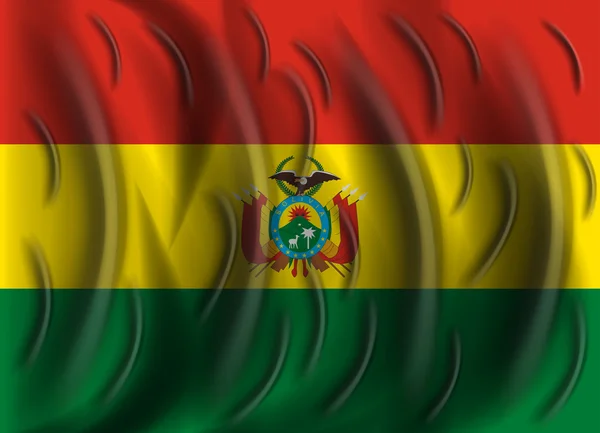 Bandera de viento bolivia — Vector de stock