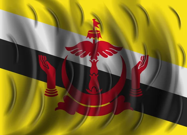 Vlag van Brunei wind — Stockvector