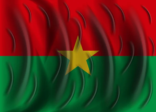 Burkina faso bandiera del vento — Vettoriale Stock