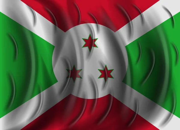 Bandera de viento burundi — Archivo Imágenes Vectoriales