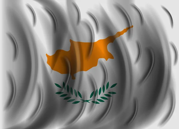 Cyprus wind flag — Stock Vector