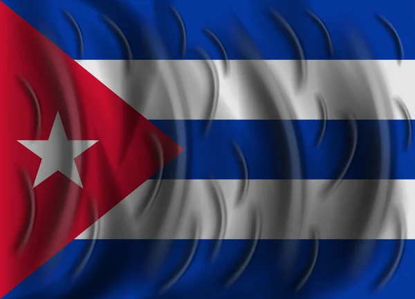 Kuba wiatr flaga — Wektor stockowy
