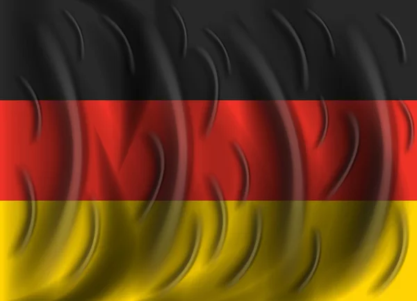 Tyskland vind flagga — Stock vektor