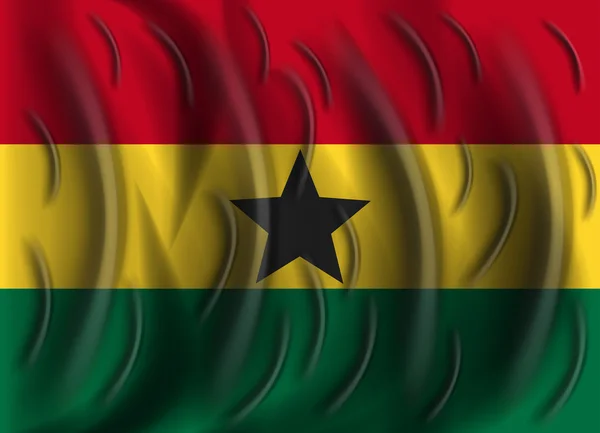 Флаг ветра Ганы — стоковый вектор