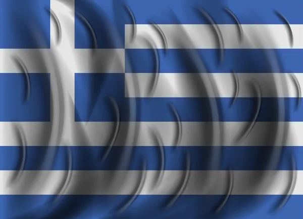 Yunanistan Rüzgar bayrağı — Stok Vektör