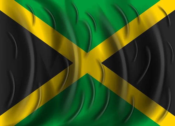 Jamaica wind flag — Stock Vector