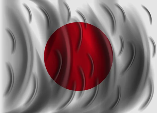 Drapeau du vent japonais — Image vectorielle