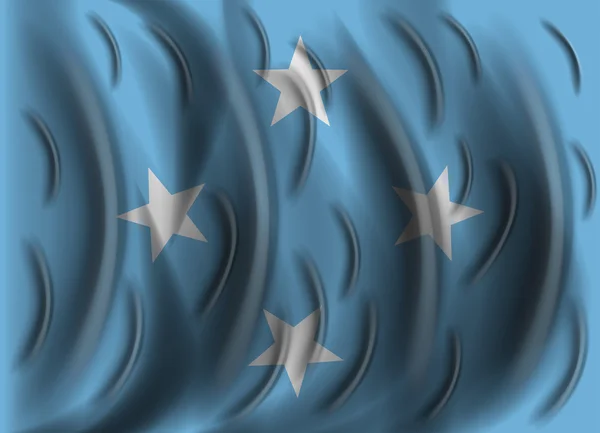 Bandera del viento micronesia — Archivo Imágenes Vectoriales