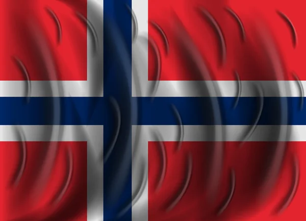 Bandeira do vento norway —  Vetores de Stock