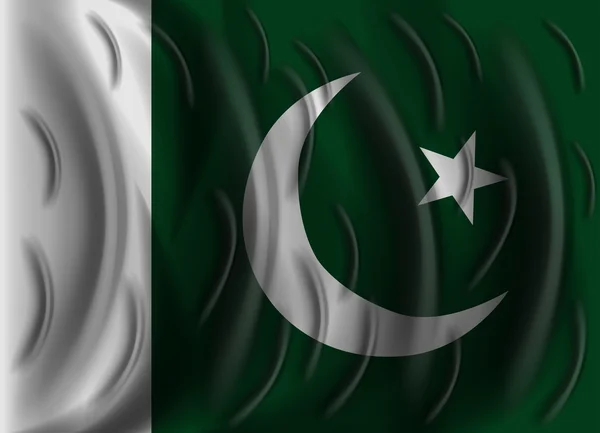 Pakistan wind flag — Stock Vector