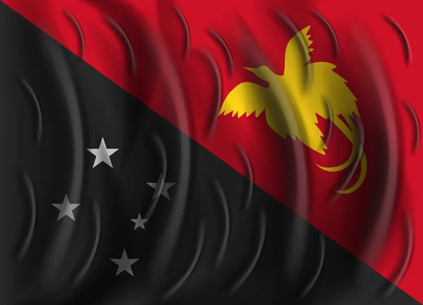 Papua Nya guinea vind flagga — Stock vektor