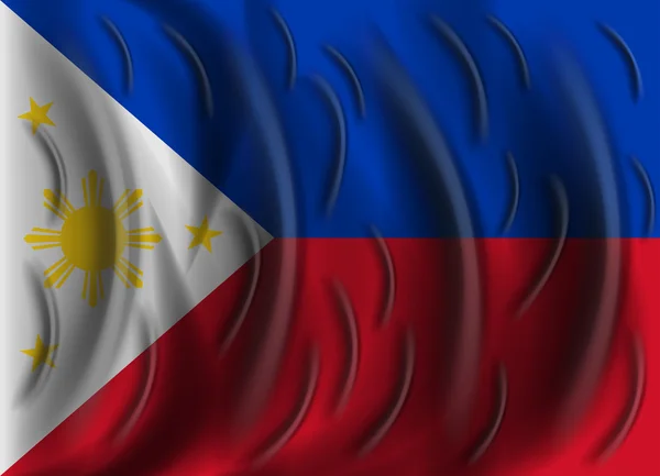 Filippinerna vind flagga — Stock vektor