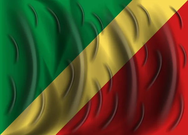 Δημοκρατία Κογκό σημαία wind — Διανυσματικό Αρχείο