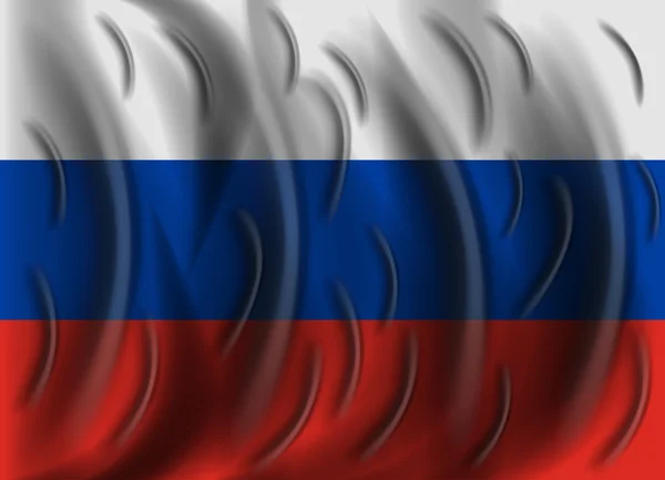 Rusko vítr vlajka — Stockový vektor