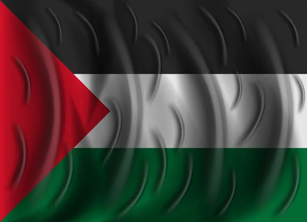 Drapeau de vent palestine — Image vectorielle