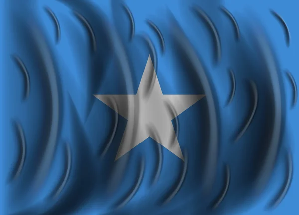 Somalia wind flag — Stock Vector