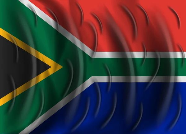 Vlag van Zuid-Afrika wind — Stockvector