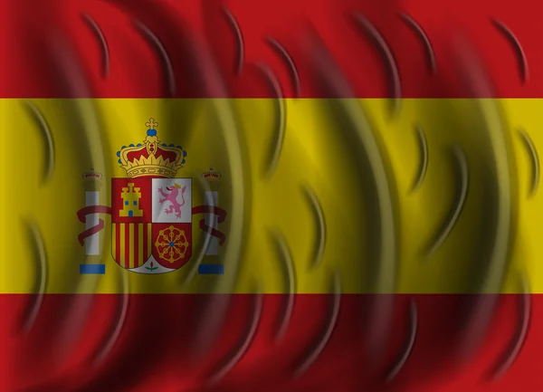 Spanien vind flagga — Stock vektor