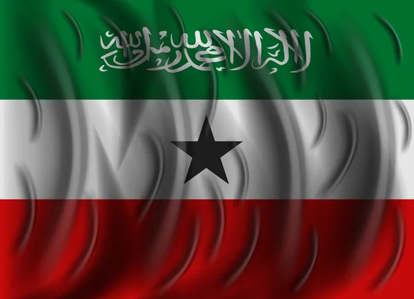 Somaliland vind flagga — Stock vektor