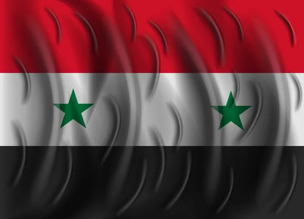 Συρία σημαία wind — Διανυσματικό Αρχείο