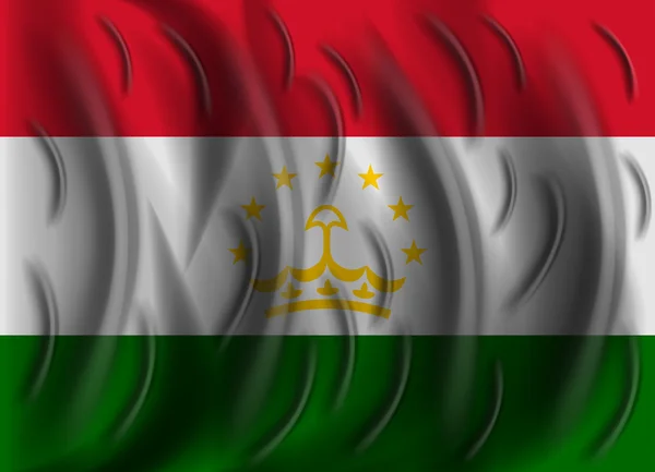 Tadschikistan-Windfahne — Stockvektor